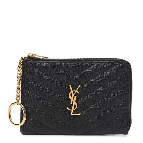 monogram key pouch ysl|saint laurent key pouch.